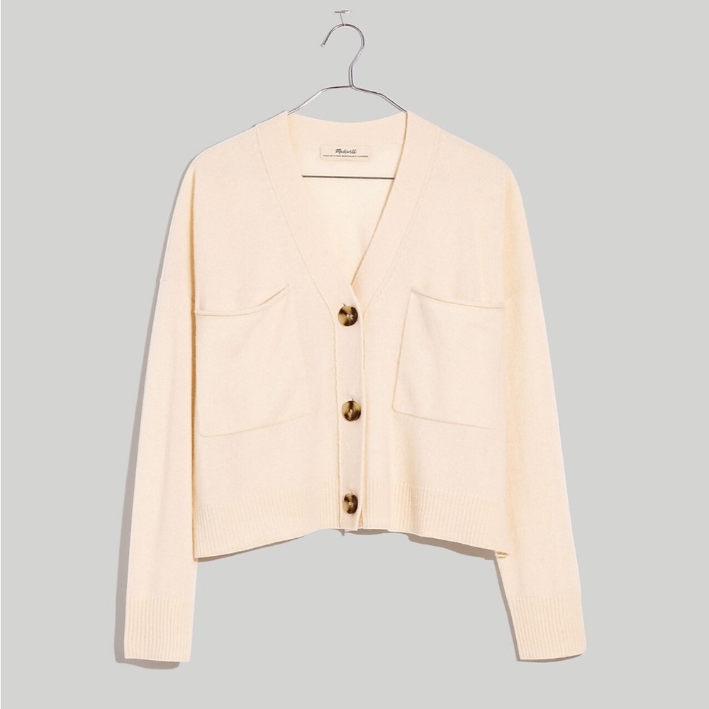 Madewell (Re)sponsible Cashmere
Upton Cardigan Sweater Eggshell Size S